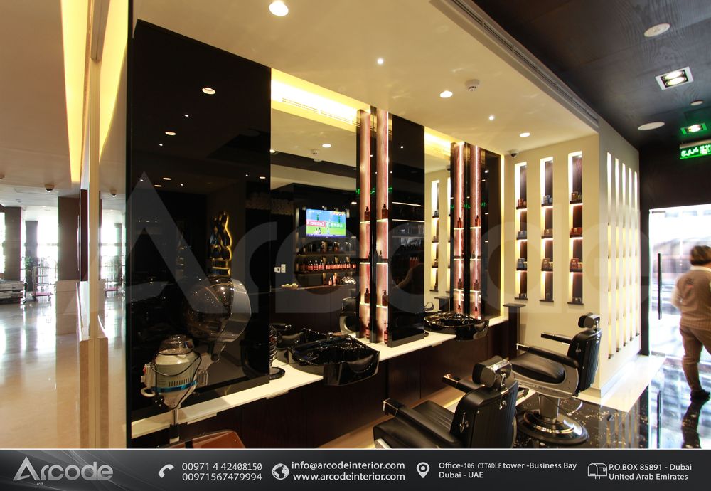 Hair Section Design Gents Salon 