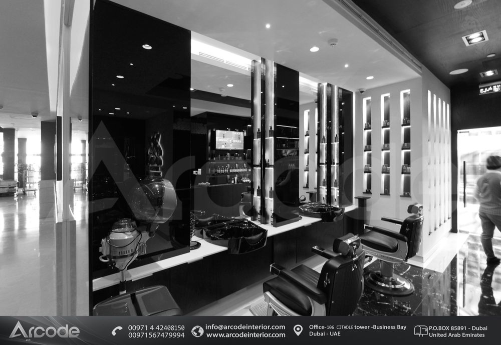 Hair Section Design Gents Salon 