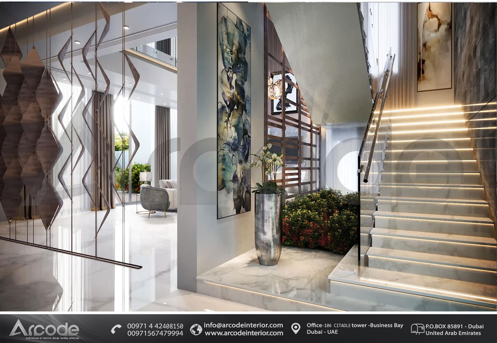 Marble Lobby Staircase 